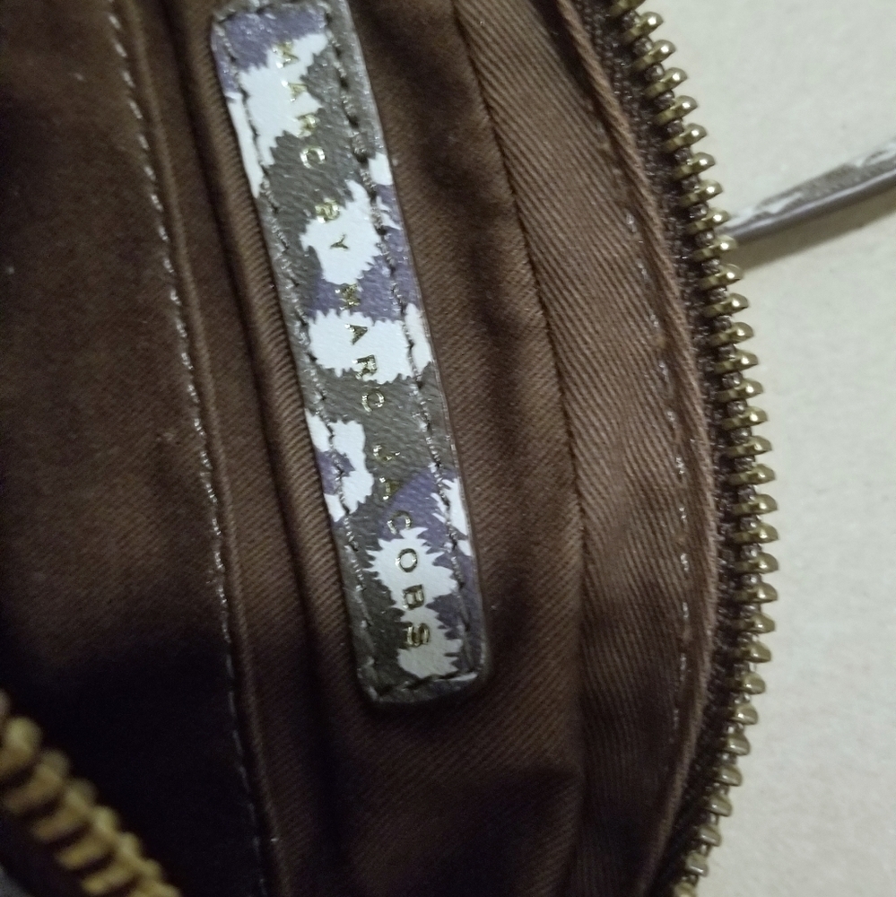 MARC by MARC JACOBS Pouchette Crossbody cow leather handbag animal print purple - Picture 12 of 16